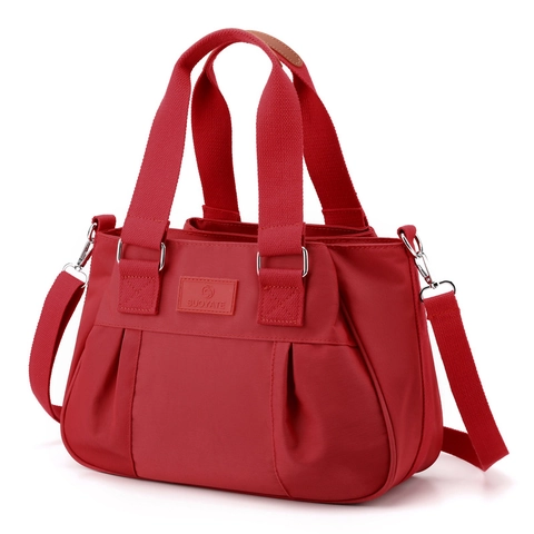 Borsa A Tracolla In Nylon Da Donna Grande Capacità Borsa A Mano Plissettata Impermeabile Borsa A Tracolla Con Tracolla Regolabile
