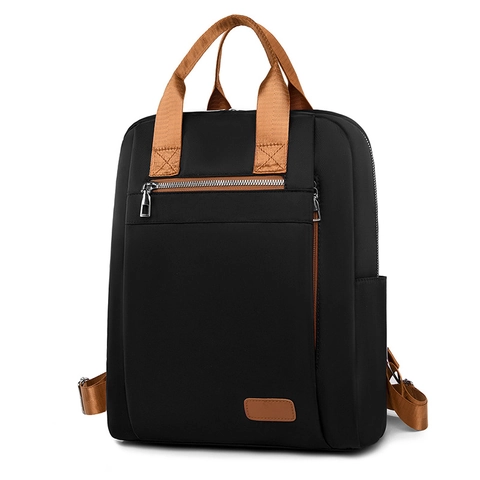Sac à Dos de Mode en Tissu Oxford pour Femmes Hydrofuge Sac de Voyage Décontracté Sac à Dos Léger pour Ordinateur Portable Avec Poche Arrière Antivol