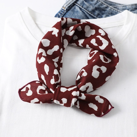 Foulard Quadrato In Raso Simil Raso Da Donna Stampato Moda Geometrico Floreale Motivo Animale Cravatta Fascia Accessorio Borsa