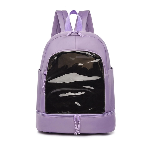 Zaino Moda Donna Tessuto Oxford Impermeabile Leggero Con Finestra Trasparente Scomparto Indipendente Borsa Da Viaggio