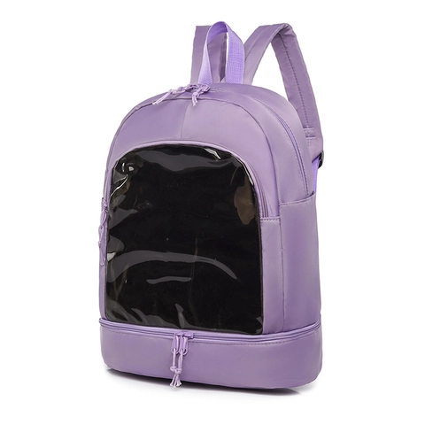 Zaino Moda Donna Tessuto Oxford Impermeabile Leggero Con Finestra Trasparente Scomparto Indipendente Borsa Da Viaggio