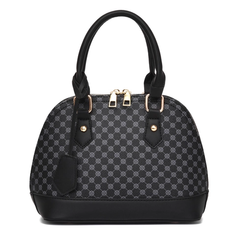 Borsa A Mano A Conchiglia Da Donna Pelle PU Stampata Trifoglio Monogramma Borsa A Tracolla Moda Retrò