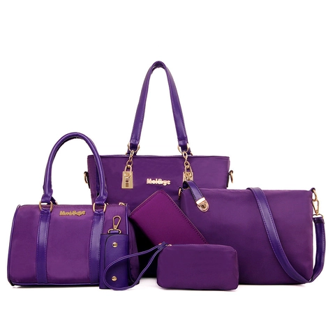 Waterproof Nylon Women Handbag Collection Tote Boston Crossbody Bag Wallet Cosmetic Purse Key Holder Elegant Fashion Minimalist