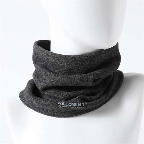 Nackenwärmer Strick Gamasche Plüschfutter Thermisch Winddicht Outdoor Radfahren Winterschal Unisex Weich Atmungsaktiv