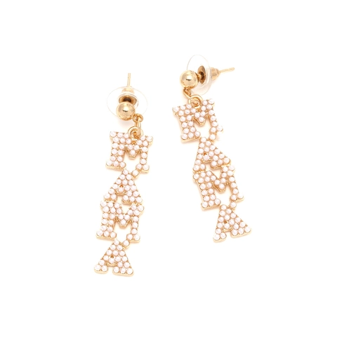 Orecchini Pendenti Con Lettera Mama Lega Con Künstliche Perle Artificiali Gioielli Eleganti Regalo Per Donne Madre