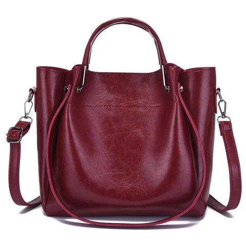 Women Tote And Crossbody And Wallet PU Leather Large Capacity Elegant Vintage Commuter Shoulder Bag Handbag
