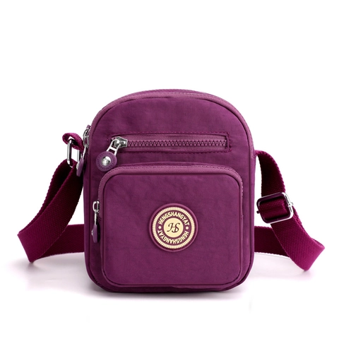 Women Oxford Cloth Waterproof Crossbody Bag Multi-Pocket Lightweight Small Square Shoulder Bag For Travel Casual Daily Use