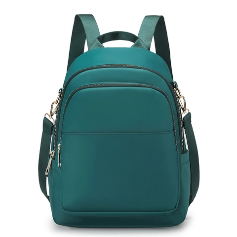 Mochila de Nylon de Moda para Mujer Resistente al Agua Bolso de Viaje Casual Multibolsillo Mochila Grande para Viajes Diarios Escuela Chicas
