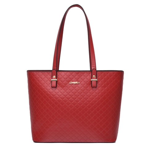 Set di Borse 4 in 1 da Donna in Pelle PU Trapuntata a Rilievo Borsa a Mano Borsa a Tracolla Pochette Portafoglio Grande Capacità