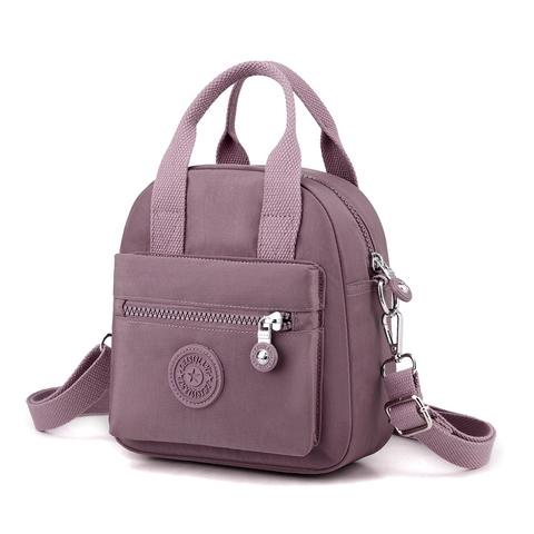 Women Lightweight Nylon Crossbody Bag Multi Pocket Water Resistant Small Shoulder Bag Fashion Casual Messenger Handbag