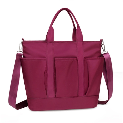Dames Nylon Draagtas Grote Capaciteit Meerdere Zakken Waterdicht Schoudertas Handtas Casual Reizen Crossbody Tas Lichtgewicht