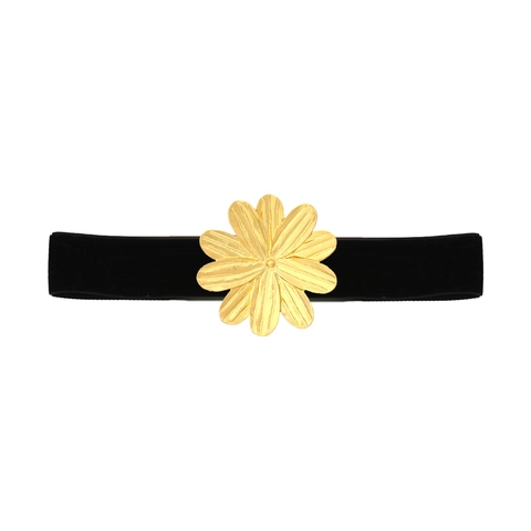 Collana Choker Vintage Con Grande Fiore In Lega Per Donna Elegante Nastro Di Velluto Gioielli Statement Floreali