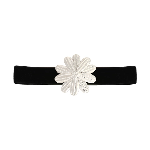 Collana Choker Vintage Con Grande Fiore In Lega Per Donna Elegante Nastro Di Velluto Gioielli Statement Floreali