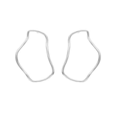 Orecchini A Cerchio Geometrici Irregolari Minimalista In Lega Di Zinco Cerchio Ondulato Gioielli Per Orecchie Da Donna