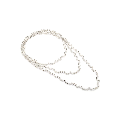 Collar Largo Con Perlas Artificiales De Imitación Y Diamantes De Imitación Joyas Elegantes Hechas A Mano Multicapa Para Mujer Estilo De Lujo