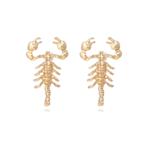 Scorpion Stud Earrings Gothic Punk Zinc Alloy Niche Design Personalized Exaggerated Animal Jewelry For Women Girls