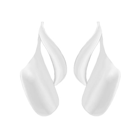 Orecchini A Foglia Torta Lega Di Zinco Cavo Geometrico Astratto Oversize Gioielli Di Moda Per Donne