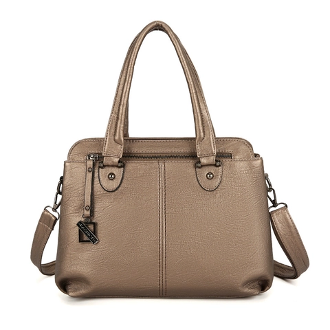 Fashion Women's Large Capacity PU Leather Tote Bag Stylish Stitching Shoulder Bag Commuting Travel Handbag Roomy Tote
