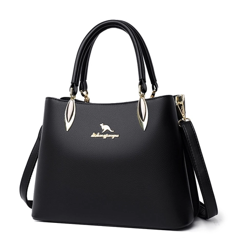Sac Fourre-Tout Mode en Cuir PU pour Femmes Grande Capacité Sac à Épaule avec Logo Décoratif Poignée Supérieure Sac à Main