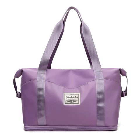 Borsa da Viaggio Donna Grande Capacità Nylon Impermeabile Separazione Secco Umido Fitness Yoga Palestra Borsa a Tracolla