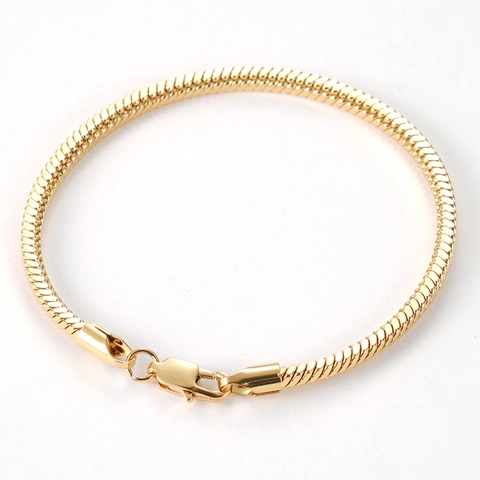 Snake Chain Bracelet Stainless Steel Square Texture High Polished Lobster Clasp Minimalist Jewelry For Men Women