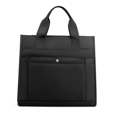 Men Business Briefcase Large Capacity Water-Repellent Nylon Handbag Multi-Compartment Laptop Tote Bag For Office Travel