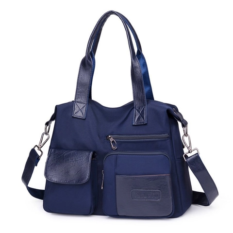 Sac Cabas Multi Poches Pour Femmes En Tissu Nylon Oxford Imperméable Grande Capacité Pour Le Travail