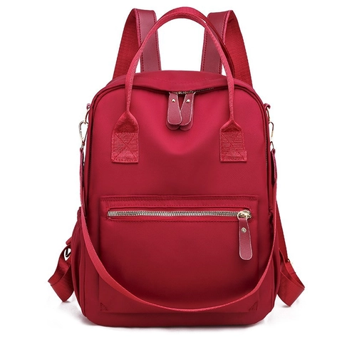 Zaino da Donna in Tessuto Oxford di Grande Capacità Zaino da Scuola in Nylon Impermeabile Casual Viaggio con Tasche Multiple