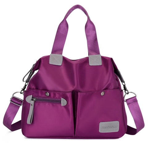 Borsa Da Donna Grande Capacità Nylon Impermeabile Multi Tasca Borsa Tote Casual Quotidiana Tracolla Regolabile