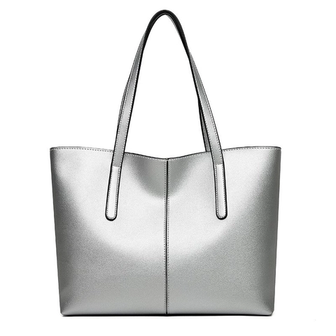 Bolso Tote de Cuero PU Vintage para Mujer Gran Capacidad Bolso de Hombro Minimalista de Alta Calidad Bolso de Mano de Viaje Diario de Color Sólido