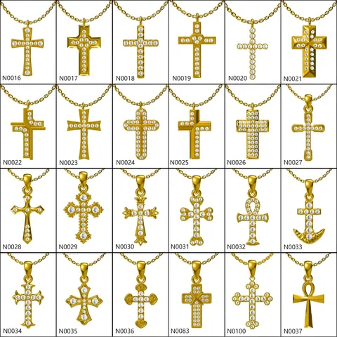 Glänzende Kreuz Anhänger Halskette Edelstahl Mit Zirkon Eingelegt Elegante Religiöse Schmuck Für Frauen