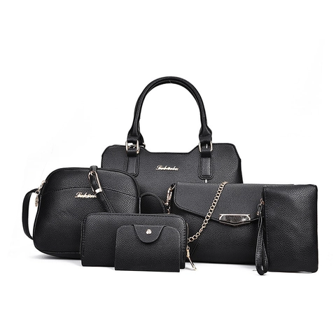 Moda Mujeres Bolso De Mano Bolso De Hombro Bolso Mensajero Sobre Cartera Tarjetero Bolsa Patrón Litchi Cuero PU Elegante