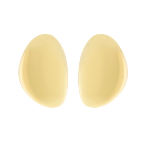 Retro Chunky Teardrop Alloy Earrings Mirror Polished High Shine Metallic Geometric Jewelry For Women Fashion Large Studs