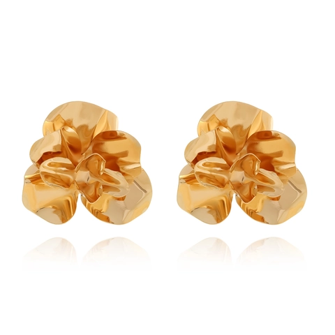 Orecchini A Fiore 3D In Metallo Esagerati Retrò Occidentale Multistrato Gioielli Floreali Per Donna Moda Orecchini Grandi