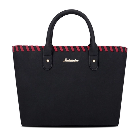 Women Frosted PU Leather Tote Handbag Clutch Long Wallet Card Holder Vintage Large Capacity Crossbody