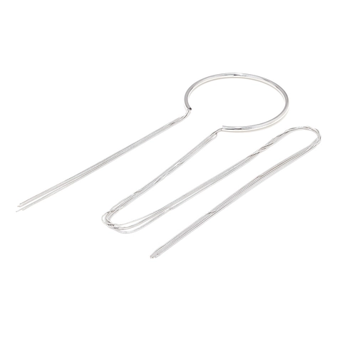 Collier Ras Du Cou En Métal Minimaliste Avec Longues Franges Asymétriques Bijoux En Alliage Pour Femmes Style Fête