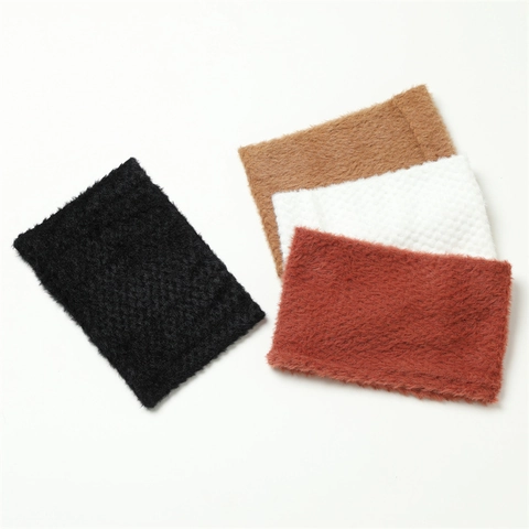 Nekwarmer Van Imitatiekonijnenbont Col Sjaal Winter Sjaal Gevoerd Met Dikke Fleece Effen Kleur Pluche Buiten Voor Uniseks
