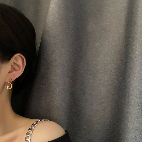 Halve Maan Oorknopjes Voor Dames Roestvrij Staal Zirkonia Vintage Stijl Luxe Sieraden Cadeau