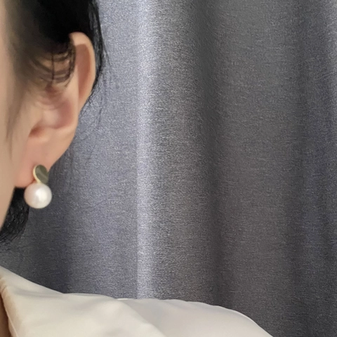 Eleganti Orecchini A Lobo Con Künstliche Perle Imitazione Geometriche Con Perno In Argento Sterling 925 Gioielli Minimalisti