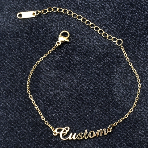 Bijoux Plaque Signalétique En Acier Inoxydable Élégant Accent Papillon Plaqué Or 18K Finition Brillante Pour Femmes