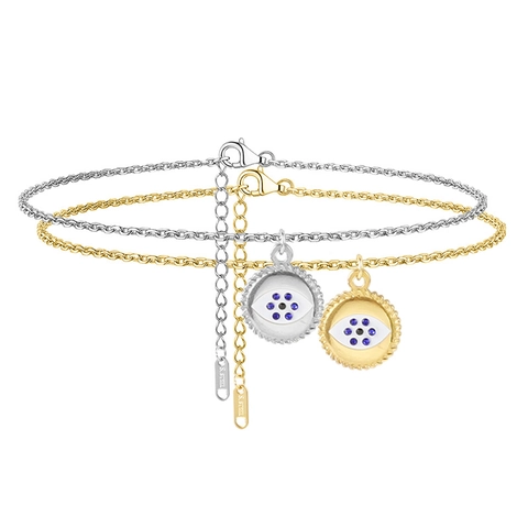 Cavigliera Malocchio Acciaio Inossidabile Catena Regolabile Oro Argento Gioielli Piedi Donne Stile Minimalista Da Spiaggia