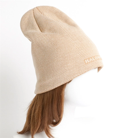 Gorro De Punto Con Forro Polar Engrosado Cálido Invierno Patrón De Espiga Jacquard De Letras Casual Unisex Adulto