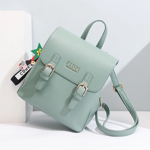 Dames Mode PU Leren Rugzak Koreaanse Stijl Kleine Schooltas Met Sterren Hanger Minimalistische Reisrugzak Voor Meisjes