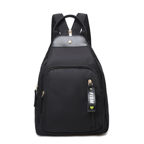 Zaino da Donna alla Moda in Tessuto Oxford Patchwork Borsa da Petto Piccola con Ricamo Floreale Multifunzionale Mini Borsa Quotidiana da Viaggio
