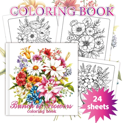 Artistiek Kleurboek Thema's Bloemen Vlinder Mandala Schedel Offsetpapier DIY Tekenen Voor Volwassenen Kinderen Stressverlichting