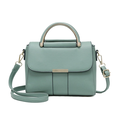 Bolso De Hombro Minimalista De Cuero PU Para Mujer Con Asa De Metal Correa Ajustable Bolso Cruzado Pequeño De Moda