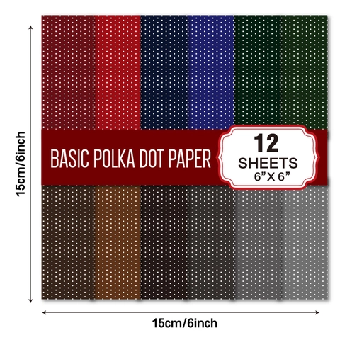 Vintage Polka Dot Plakboek Papier Achtergrond Materiaal Decoratief Voor DIY Journaling Ambachten Multi Color Basis Papier