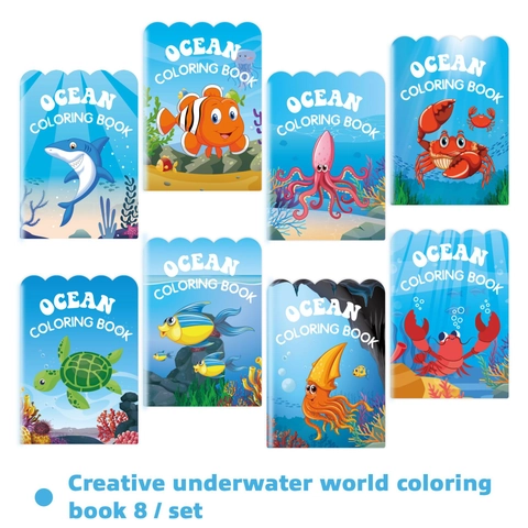Libri Da Colorare Oceano Unisci I Puntini Impara I Numeri Carta Disegno Per Bambini Motivo Animale Marino