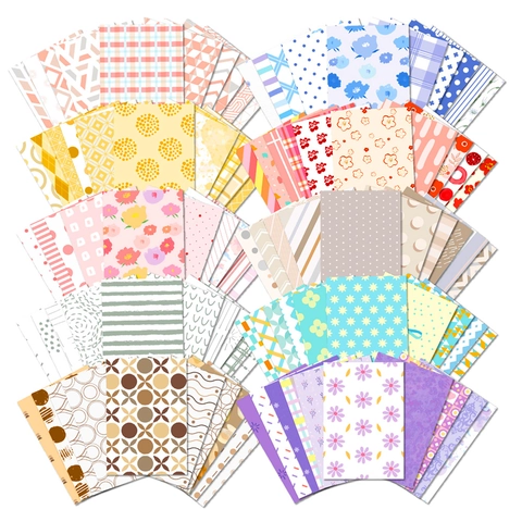 Scrapbook Material Papier Ästhetisches Hintergrundpapier Minimalistisch Für DIY Journaling Basteln Dekorative Collage Muster