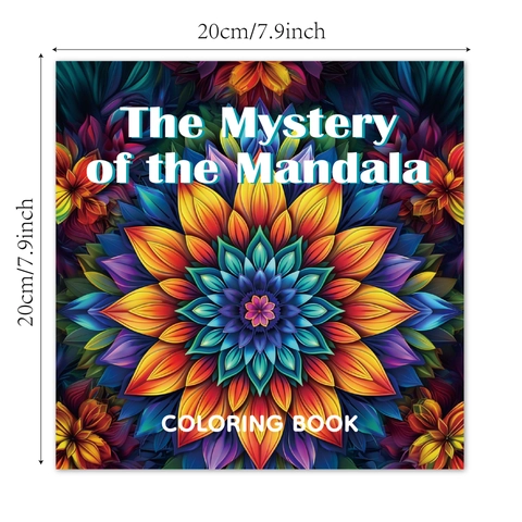 Libro Da Colorare Mandala Adulti Antistress Meditazione Artistica Blocco Da Disegno